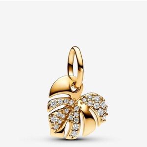 Pandora Gold Charm Bracelet with Sparkling Details